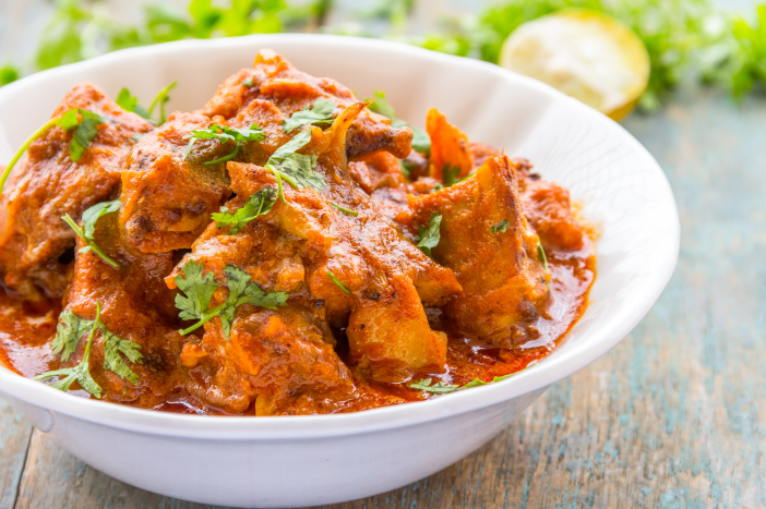 Chicken Tikka Masala dish to represent the variety of international cuisine offered